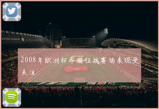 2008年欧洲杯希腊征战赛场表现受关注