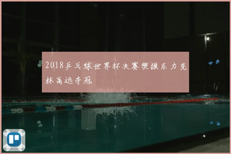 2018乒乓球世界杯决赛樊振东力克林高远夺冠